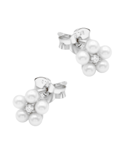 Blossom Pearl Silver Stud Earring STS-7128